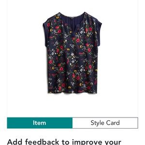 Papermoon mixed material blouse stitch fix